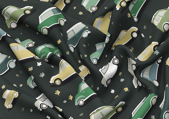 Roadtrip, Forest Green - Made to Measure Curtains - Image 4